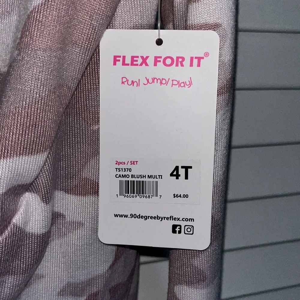 NWT 90 Degrees by Reflex Baby Camo Set